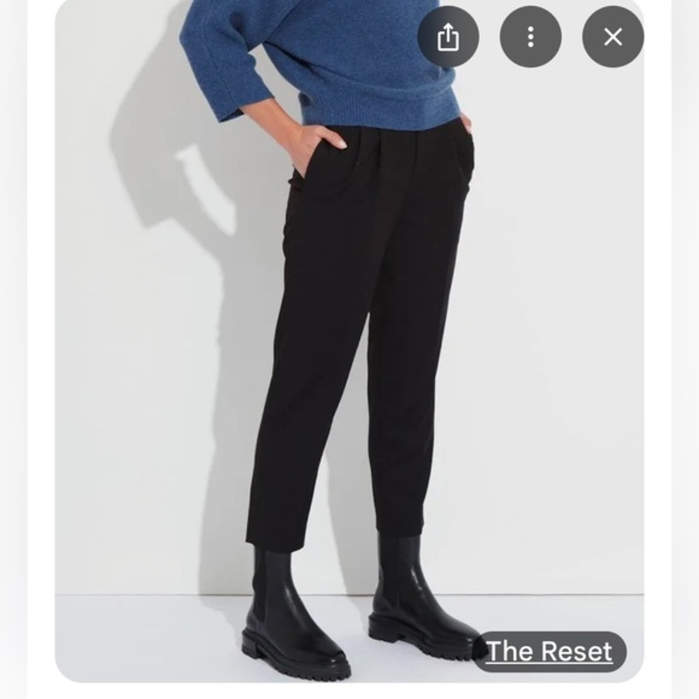 The Reset R Label black pleated pants size L